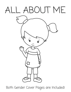 All About Me Printable Coloring Book