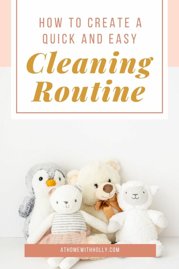 How To Create A Quick And Easy Cleaning Routine | Tips to create a cleaning routine that gets the cleaning done quickly and efficiently. You need a routine to keep your house clean. These tricks and tips are great in creating that routine.