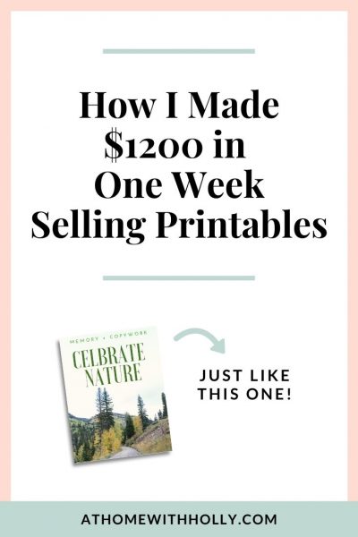 Where To Sell Printables - At Home With Holly