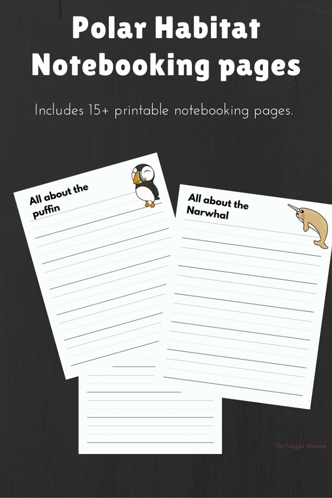 Polar Animal Habitat Notebooking Pages!